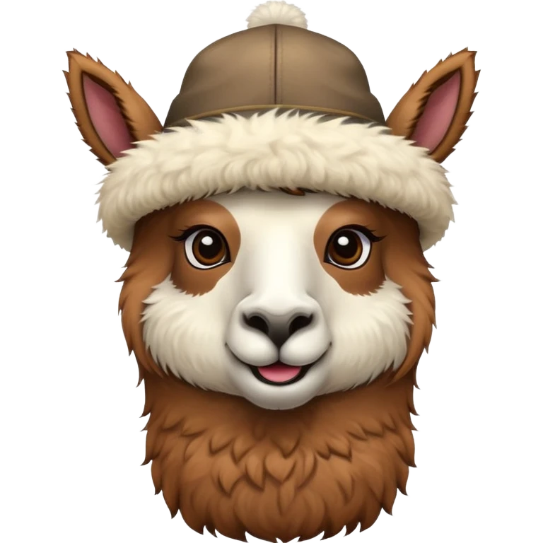 llama with hat emoji
