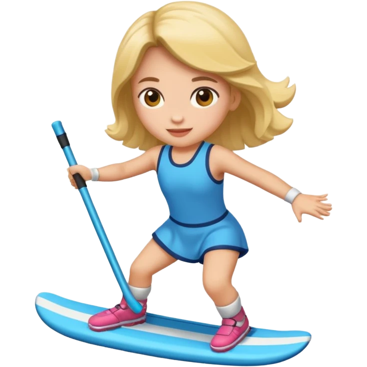 Uma menina fazendo skiker  emoji