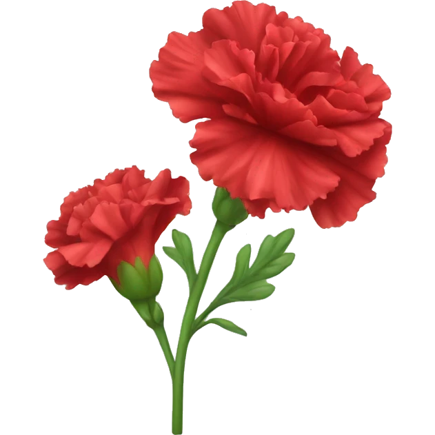 Red Carnation flower emoji