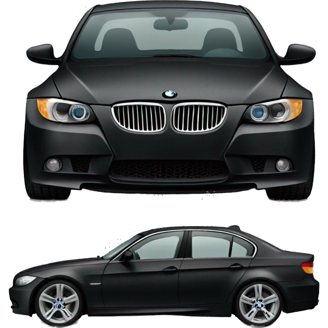 black bmw e90 emoji