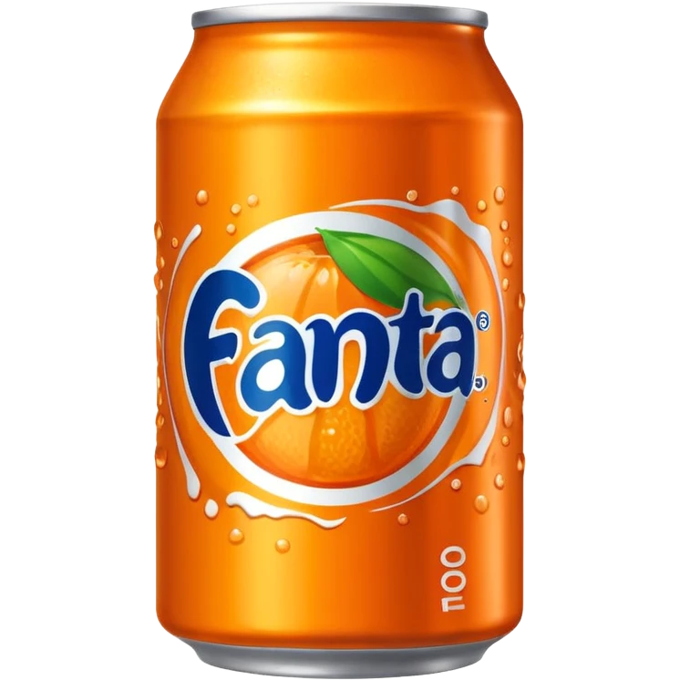 a bright orange Fenta can emoji