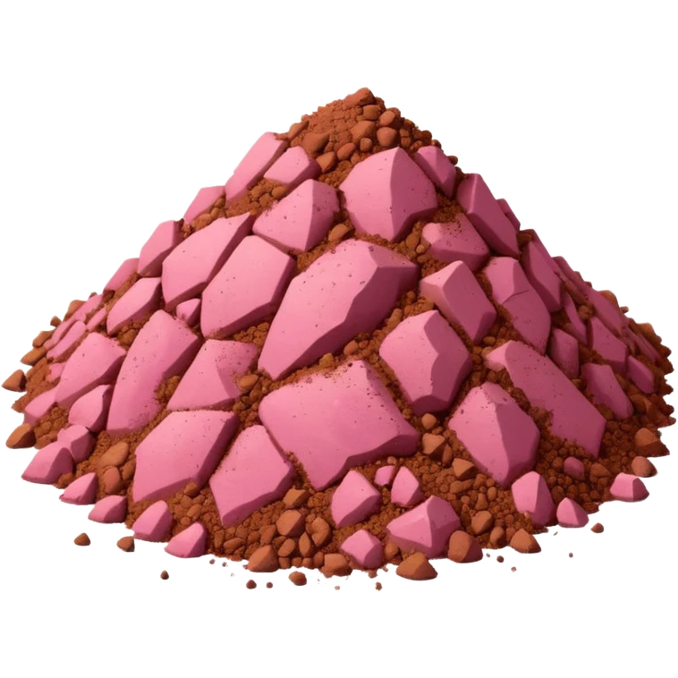 pink dirt emoji