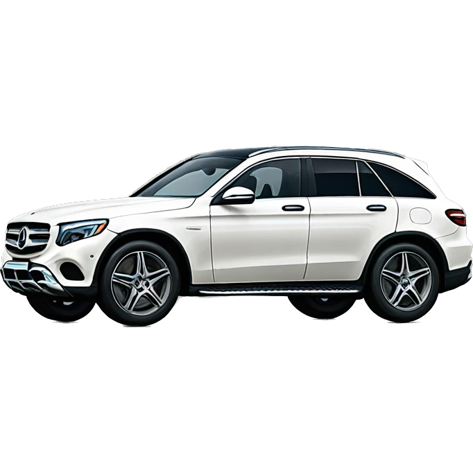 White Mercedes GLC  emoji