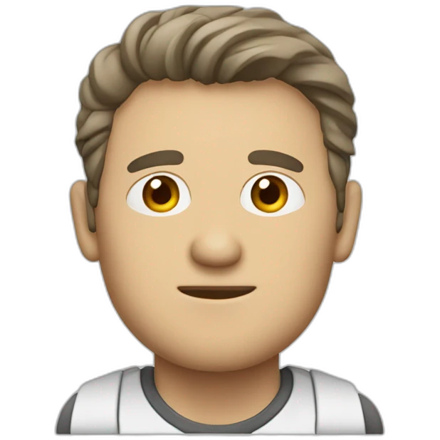 Hombre blanco con cabeza de cámara de cine emoji