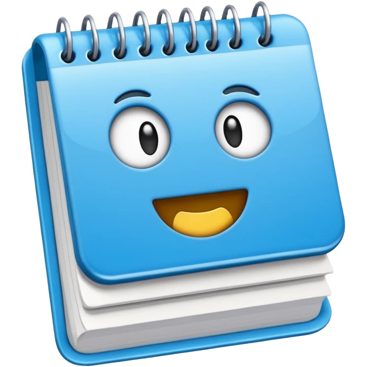 crie um emoji de uma agenda digital, tipo google calendar emoji