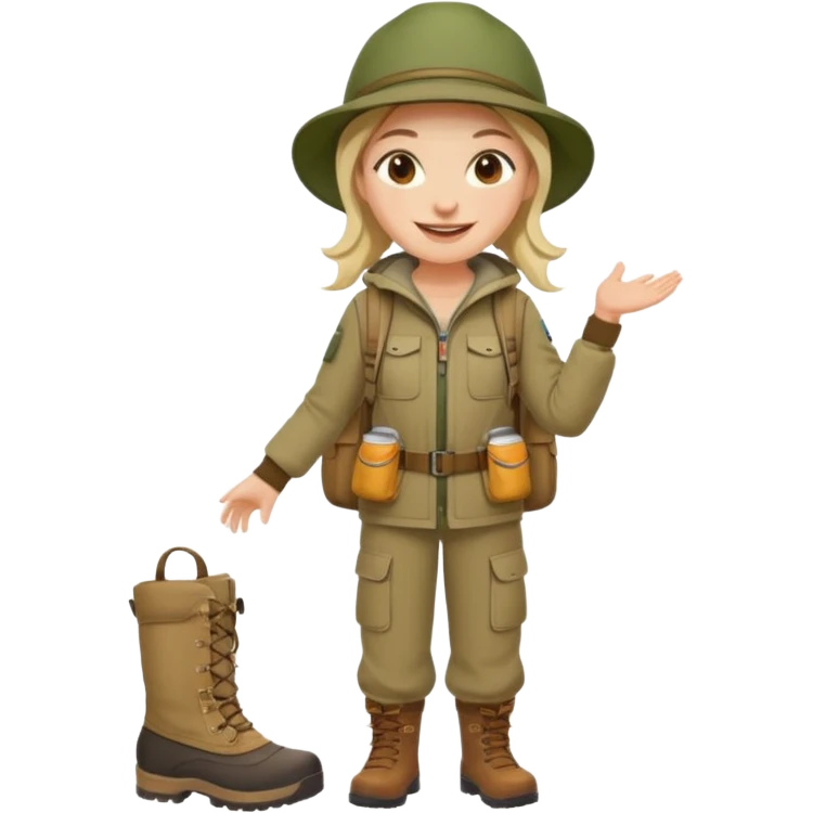 People who are going camping should wear a camping outfit emoji