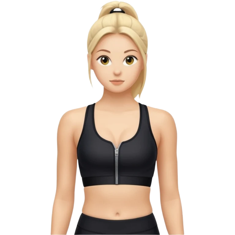 zipper sports bra emoji