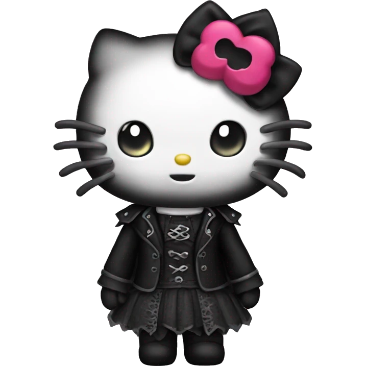 Gothic hello kitty  emoji