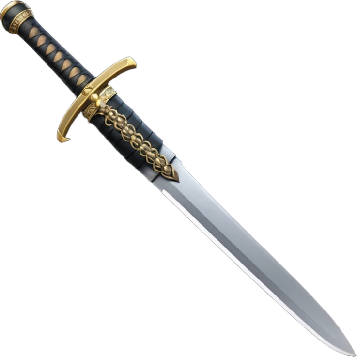 The hilt of a samurai sword emoji