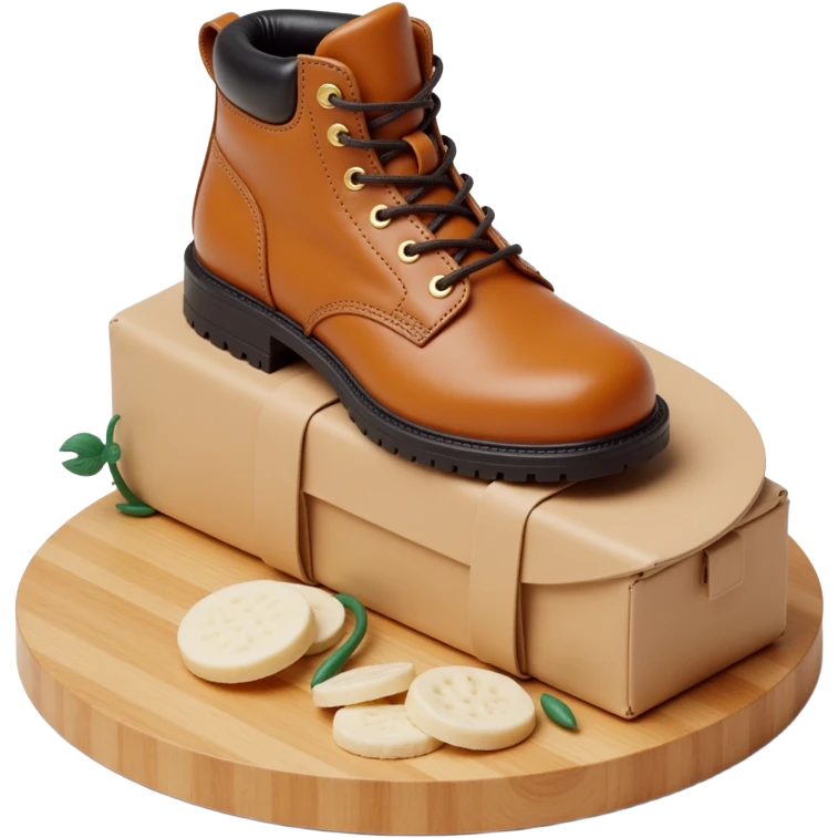 tan hiking boots emoji