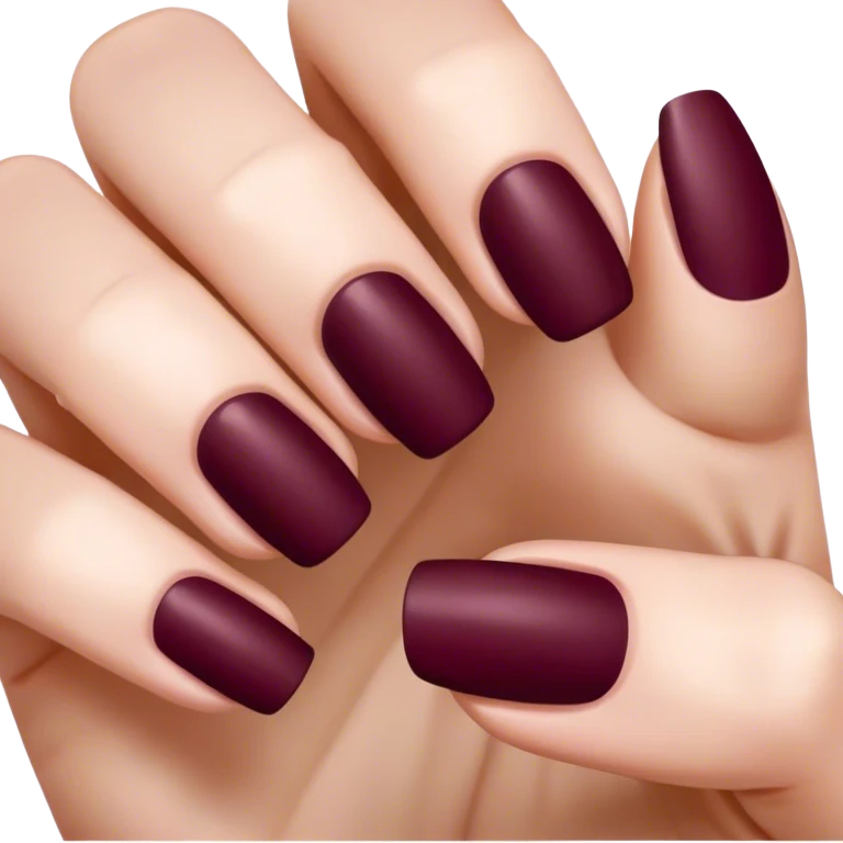  nails Burgundy emoji