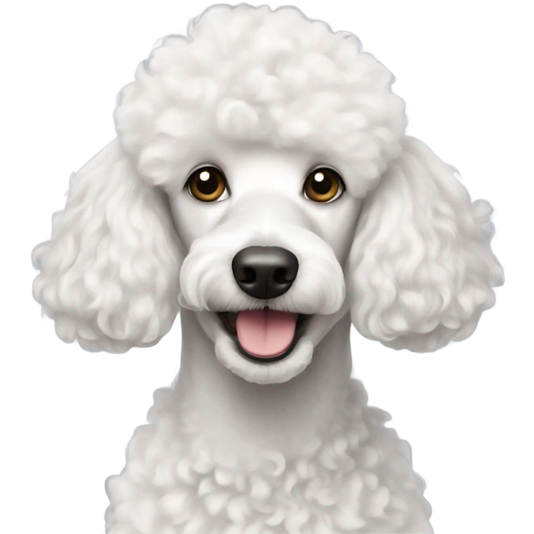 white poodle emoji