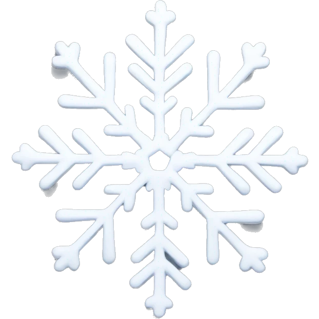 White snowflake  emoji