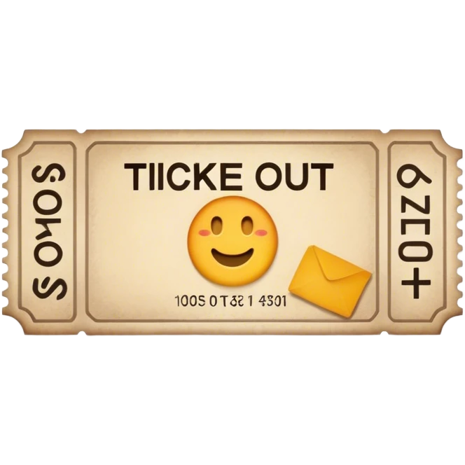 Sold out ticket emoji