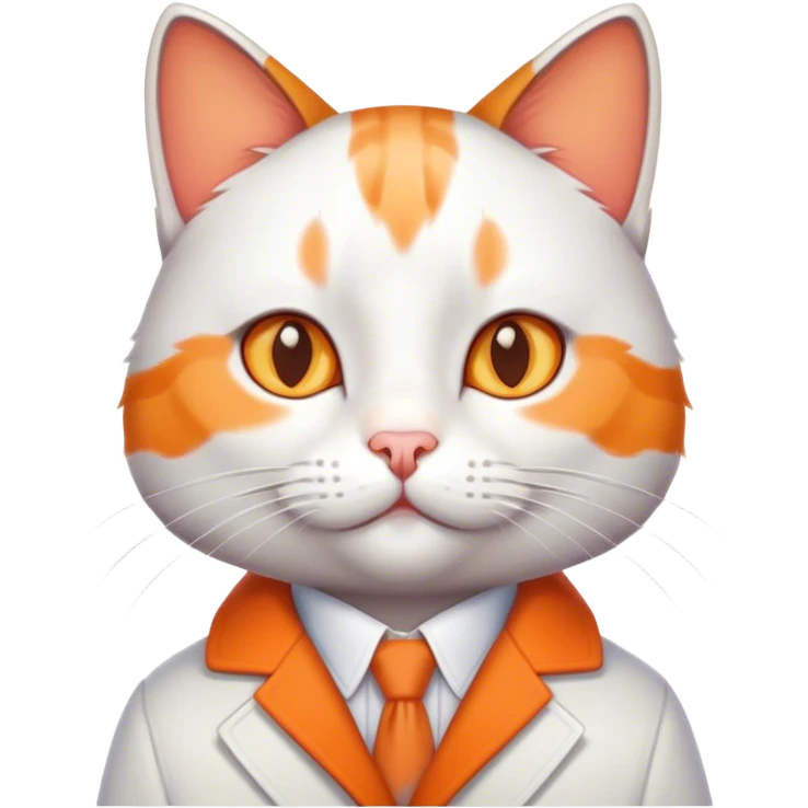 Preppy cat emoji