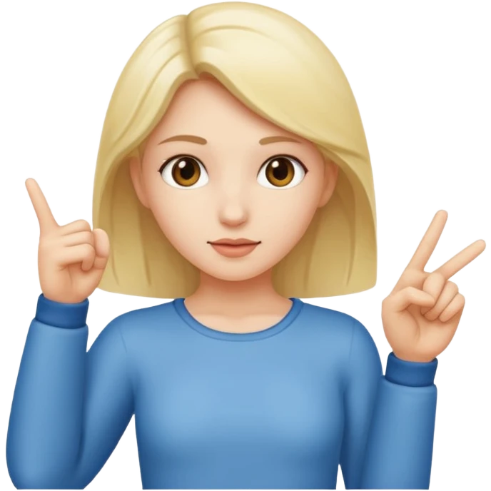 Girl pointing to herself  emoji