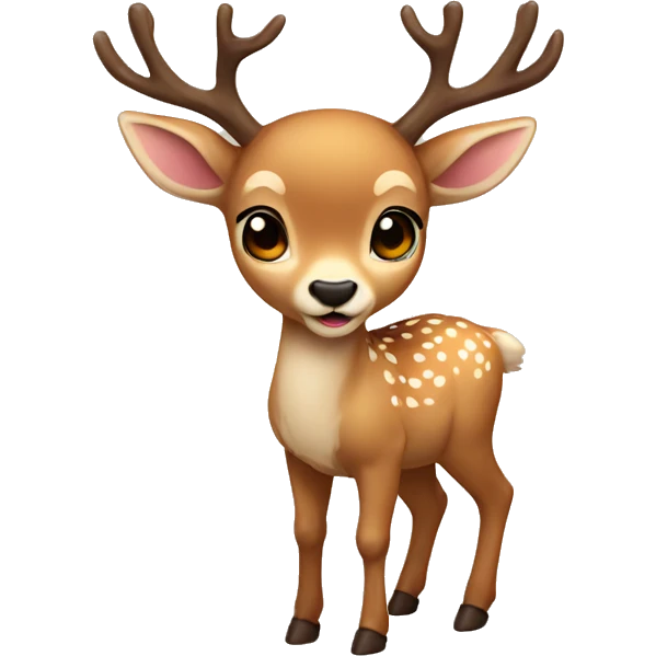cute deer full body emoji