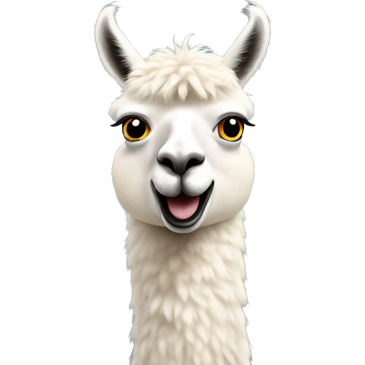 hallucinating alpaca emoji
