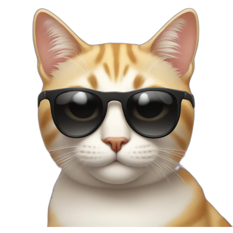 smirking cat wearing sunglasses emoji