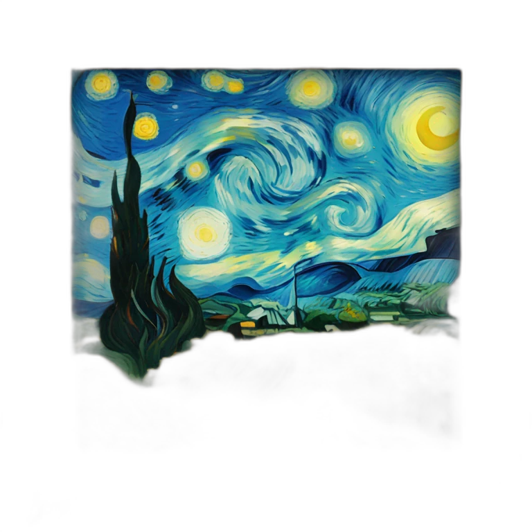 van gogh painting emoji