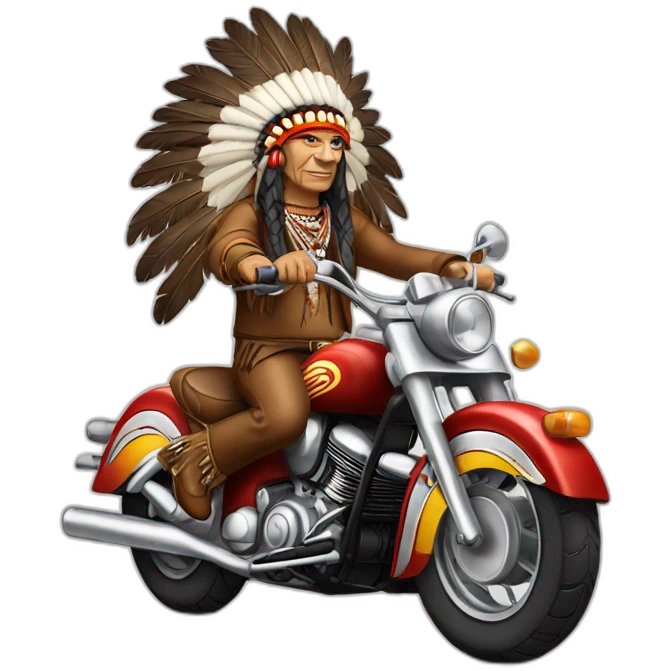 Indian chief motocycle emoji