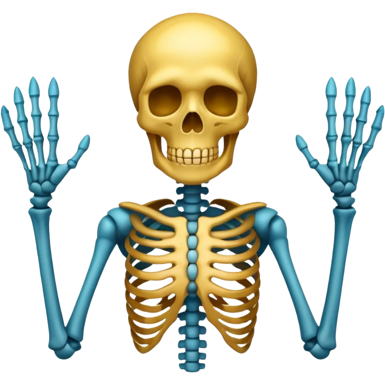 Aura skeleton emoji