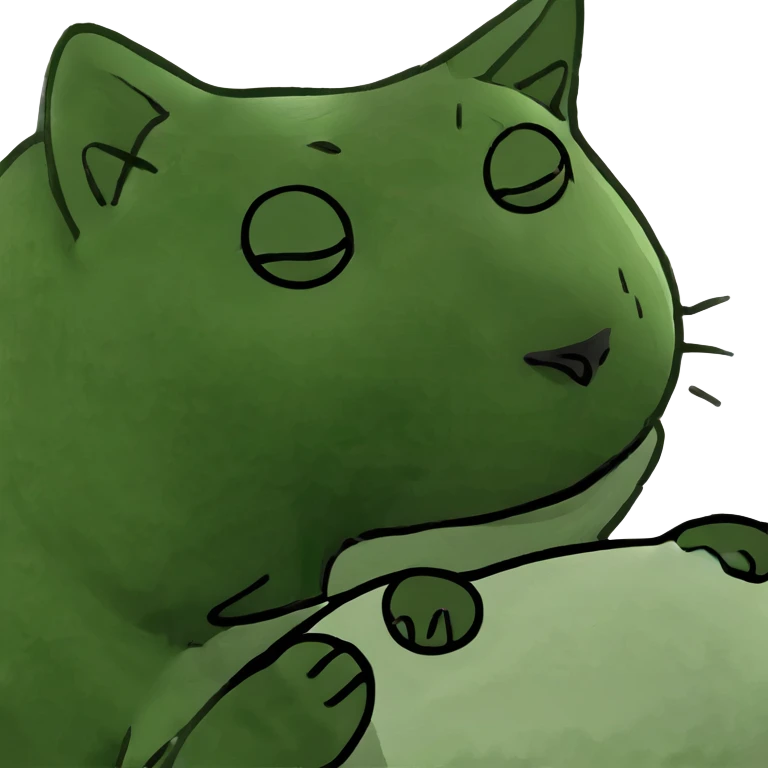 Sleepy kitty emoji