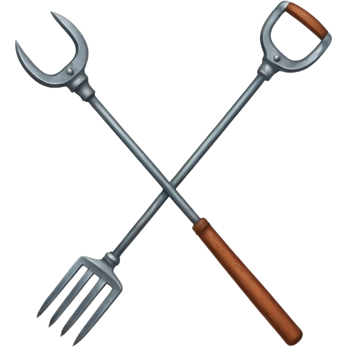 a close up pitchfork emoji