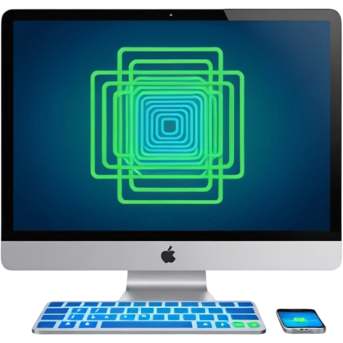 AI webflow on a computer - really complicated, sequences of squares connected to other squares, lines emoji
