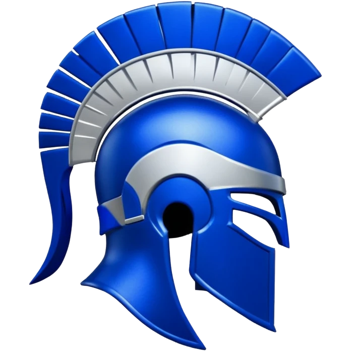 Royal Blue, silver and White "North Greene" Spartans emoji
