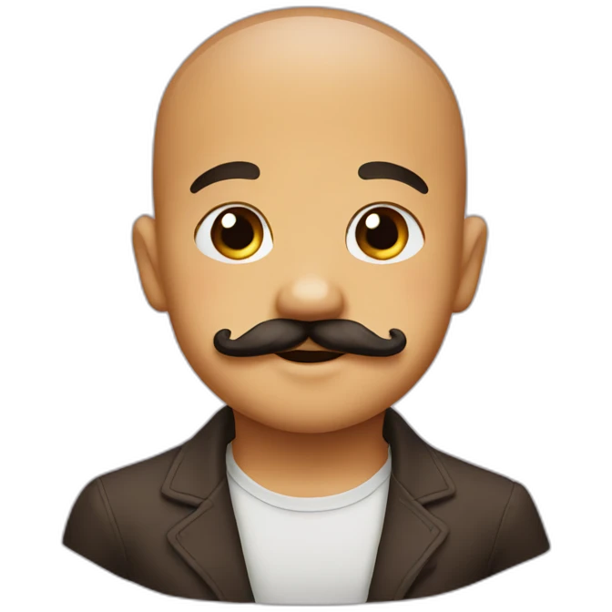 Baby mustache emoji