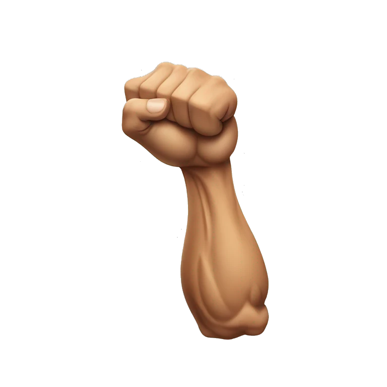 flexing  muscular arm emoji