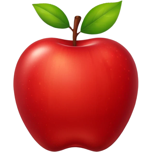 happy apple emoji