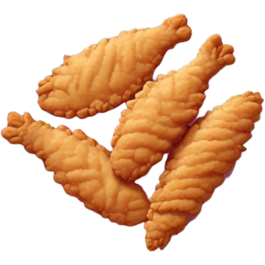 Chicken tenders on Pink plate emoji