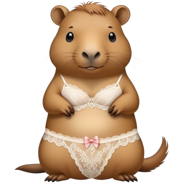 Capibara sexual outfit  emoji