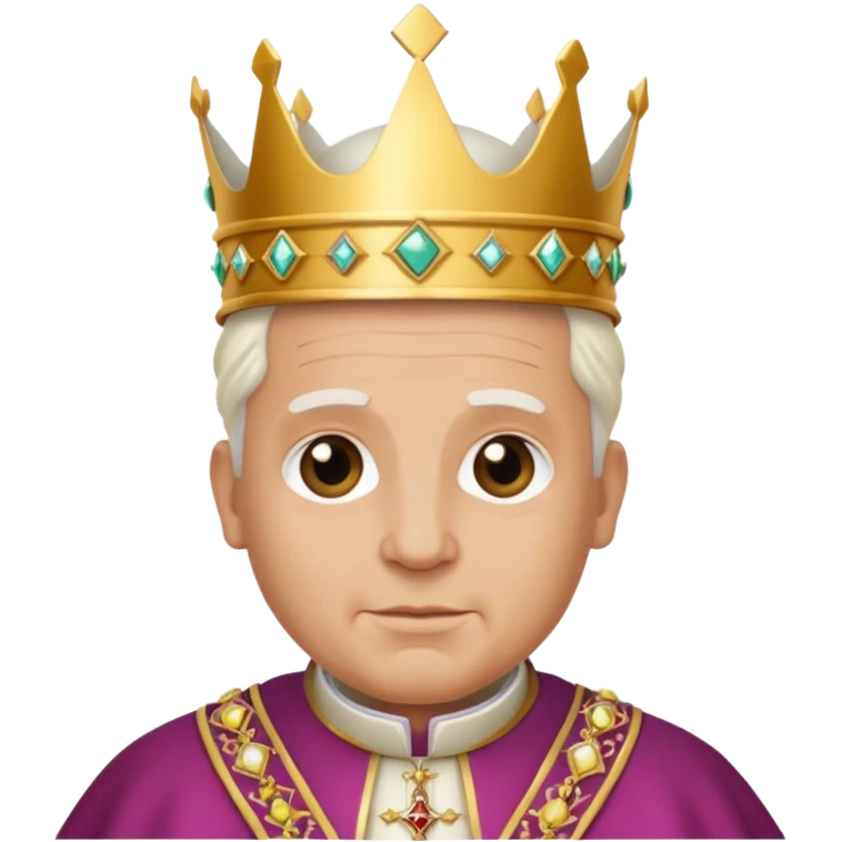 pope royal crown emoji