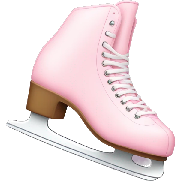 pastel pink ice skates emoji