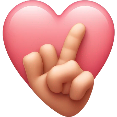 heart with finger emoji