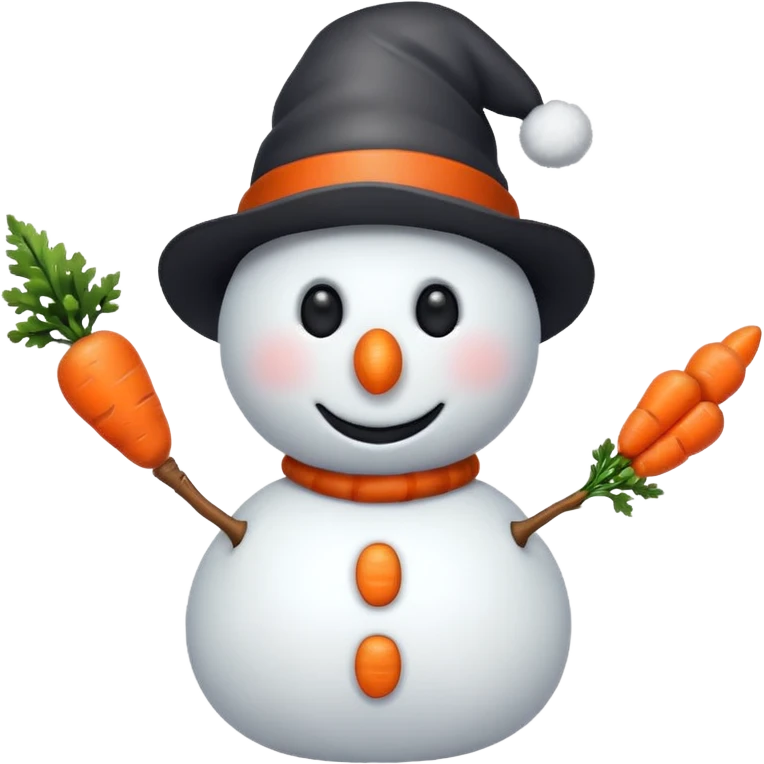 snowman wearing hat emoji