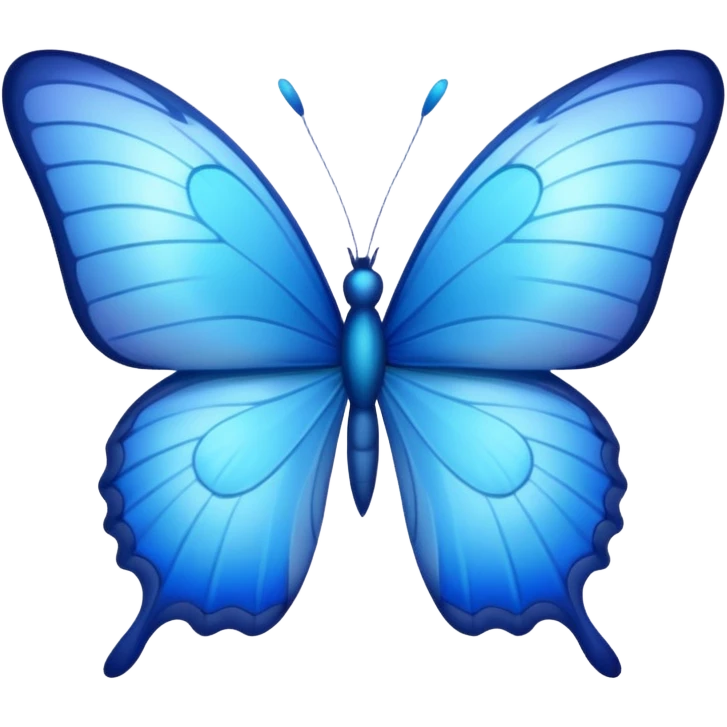 Blue butterflies emoji