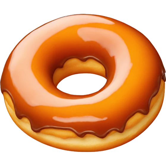 donut with orange glaze emoji