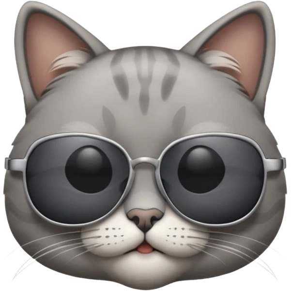 Cat wearing sunglasses emoji