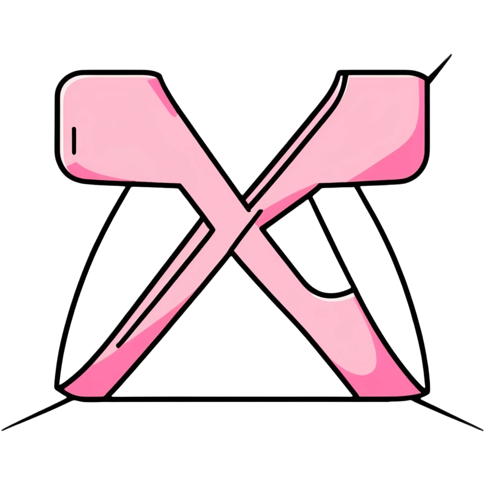 pink X mark, wrong symbol, cancel emoji