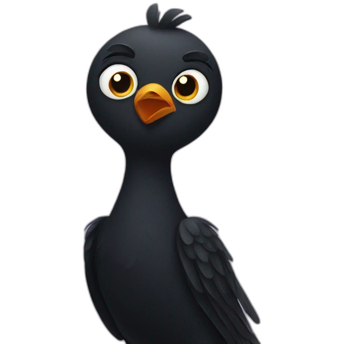 black bird emoji