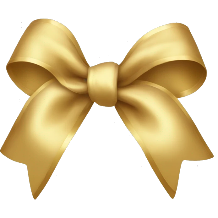 light gold bow emoji