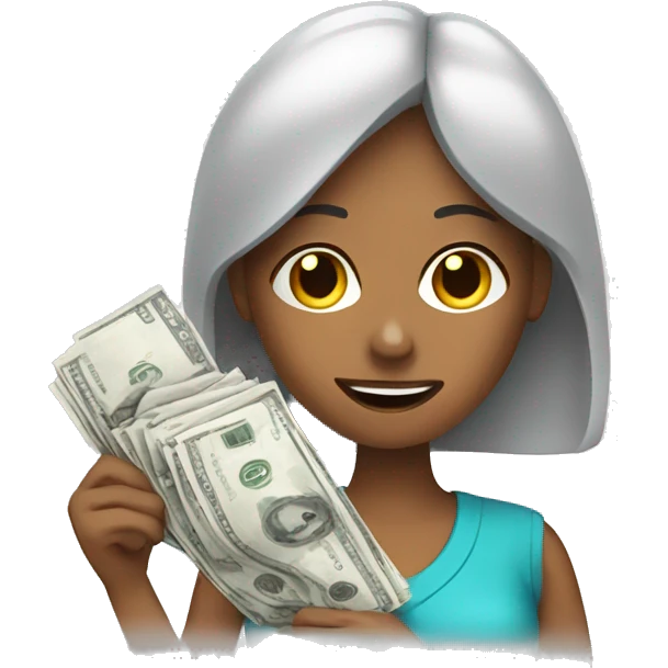 Woman paying bills emoji