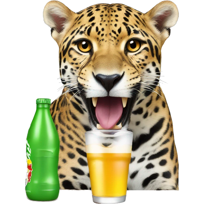 jaguar drinking redbull emoji