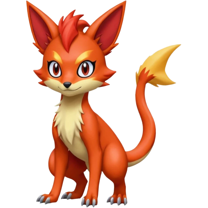 Torracat-Amaura-Salandit-Fennekin-Fakémon-Digimon-fusion (full body) emoji