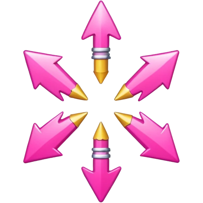 me harías el emoji "Arrows Shuffle" con el codigo de color #FDD2EF?   emoji