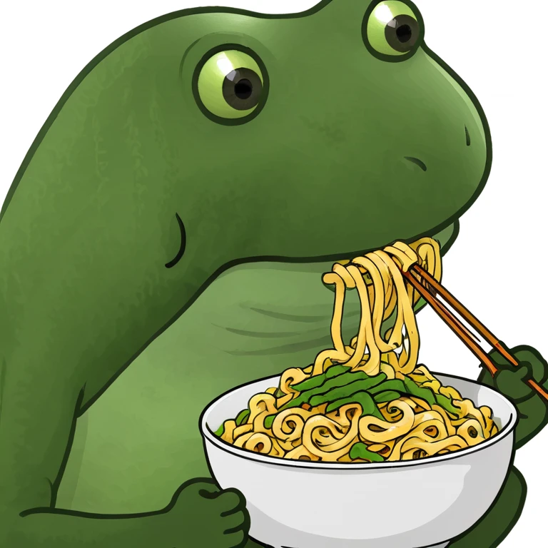 bufo eating noodles emoji